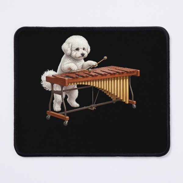 Item preview, Bichon Frise Playing Marimba Player Marimbist Dog Lover designed and sold by TerryConnells.