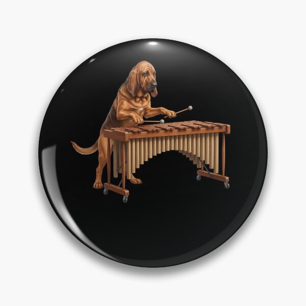 Item preview, Bloodhound Playing Marimba Player Marimbist Dog Lover designed and sold by TerryConnells.