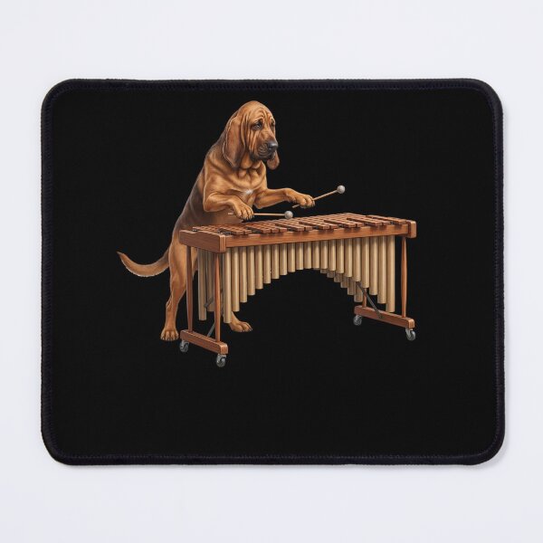 Item preview, Bloodhound Playing Marimba Player Marimbist Dog Lover designed and sold by TerryConnells.