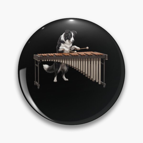 Item preview, Border Collie Playing Marimba Player Marimbist Dog Lover designed and sold by TerryConnells.