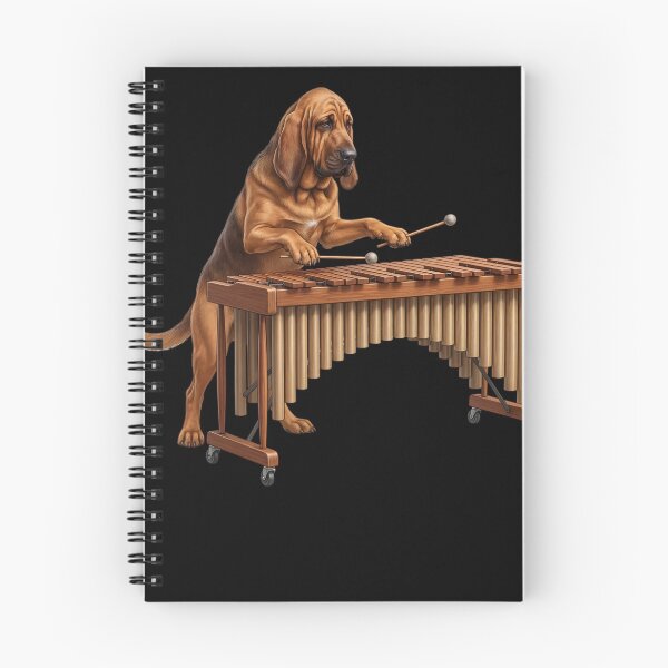 Item preview, Bloodhound Playing Marimba Player Marimbist Dog Lover designed and sold by TerryConnells.