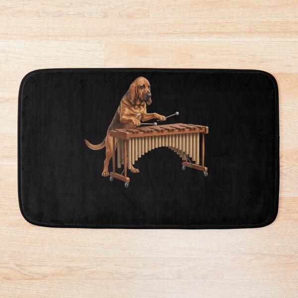 Item preview, Bloodhound Playing Marimba Player Marimbist Dog Lover designed and sold by TerryConnells.