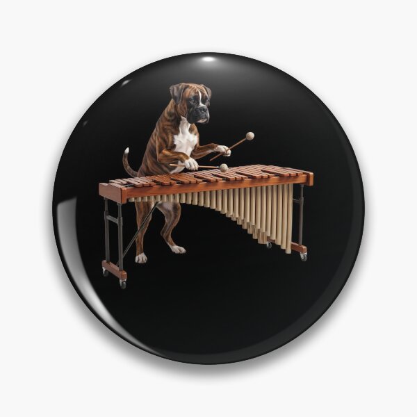 Item preview, Boxer Dog Playing Marimba Player Marimbist Dog Lover designed and sold by TerryConnells.