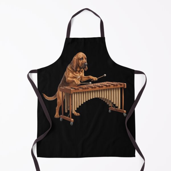 Item preview, Bloodhound Playing Marimba Player Marimbist Dog Lover designed and sold by TerryConnells.