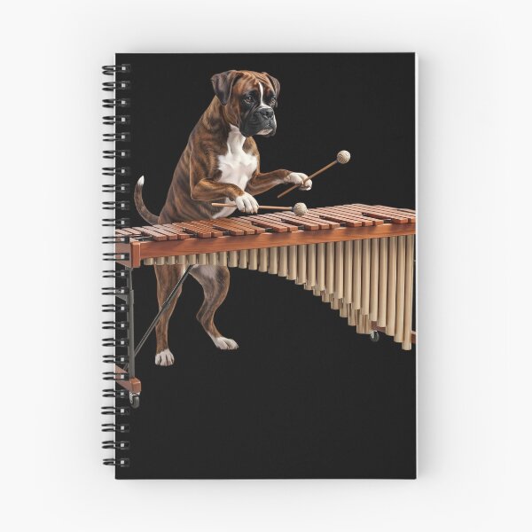Item preview, Boxer Dog Playing Marimba Player Marimbist Dog Lover designed and sold by TerryConnells.