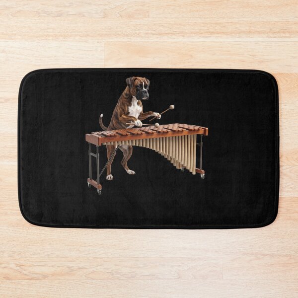 Item preview, Boxer Dog Playing Marimba Player Marimbist Dog Lover designed and sold by TerryConnells.
