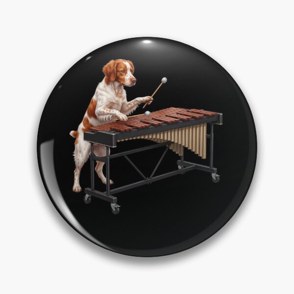 Item preview, Brittany Playing Marimba Player Marimbist Dog Lover designed and sold by TerryConnells.