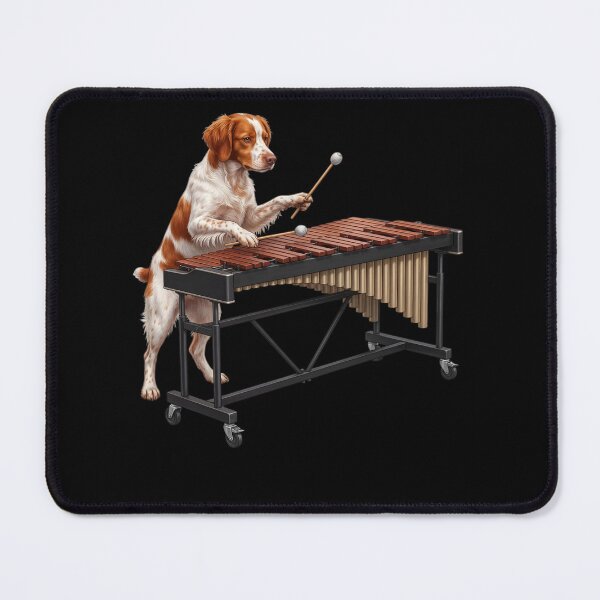 Item preview, Brittany Playing Marimba Player Marimbist Dog Lover designed and sold by TerryConnells.