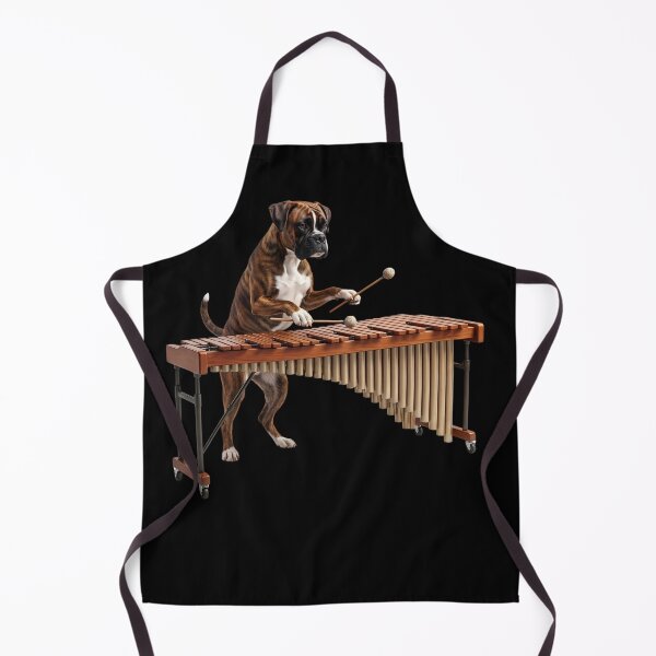 Item preview, Boxer Dog Playing Marimba Player Marimbist Dog Lover designed and sold by TerryConnells.