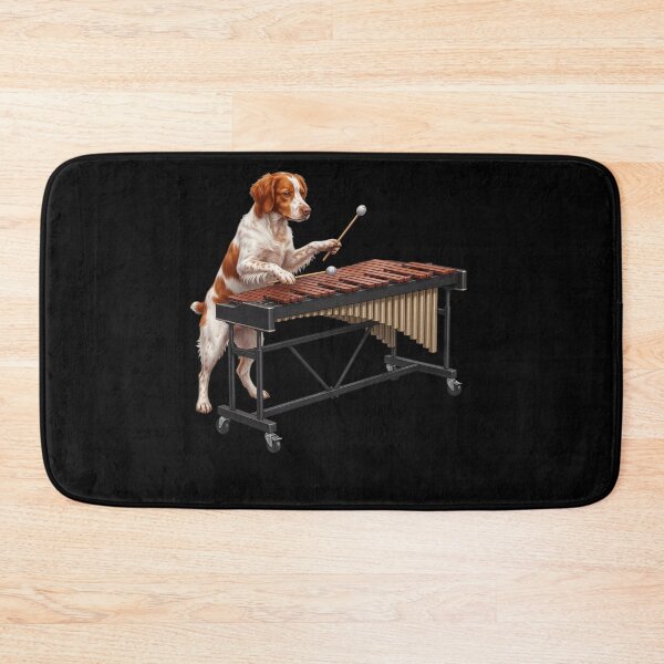 Item preview, Brittany Playing Marimba Player Marimbist Dog Lover designed and sold by TerryConnells.