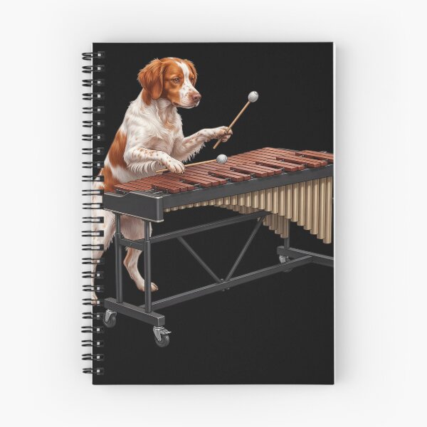 Item preview, Brittany Playing Marimba Player Marimbist Dog Lover designed and sold by TerryConnells.