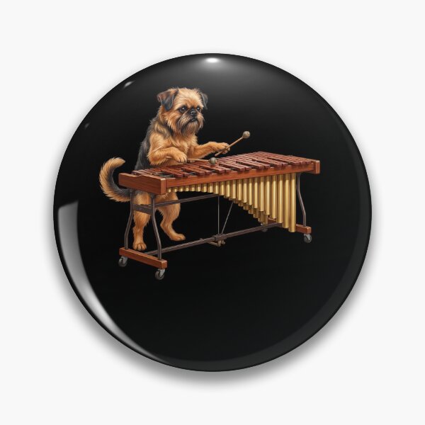 Item preview, Brussels Griffon Playing Marimba Player Marimbist Dog Lover designed and sold by TerryConnells.