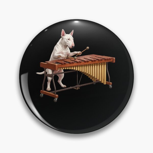 Item preview, Bull Terrier Playing Marimba Player Marimbist Dog Lover designed and sold by TerryConnells.