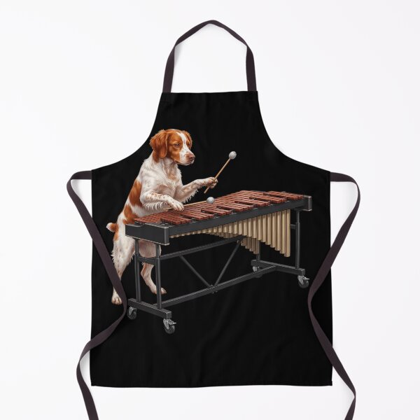 Item preview, Brittany Playing Marimba Player Marimbist Dog Lover designed and sold by TerryConnells.