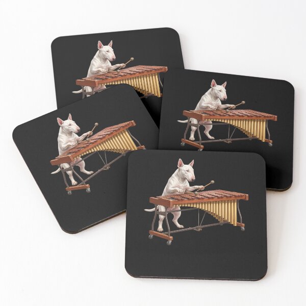 Item preview, Bull Terrier Playing Marimba Player Marimbist Dog Lover designed and sold by TerryConnells.