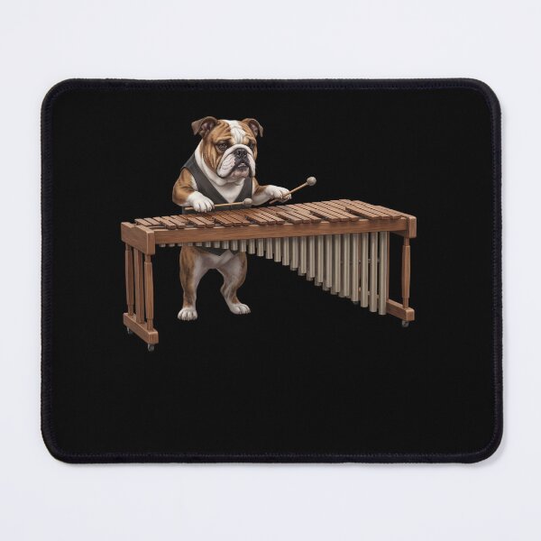 Item preview, Bulldog Playing Marimba Player Marimbist Dog Lover designed and sold by TerryConnells.