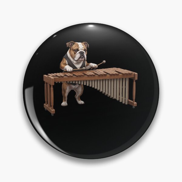 Item preview, Bulldog Playing Marimba Player Marimbist Dog Lover designed and sold by TerryConnells.