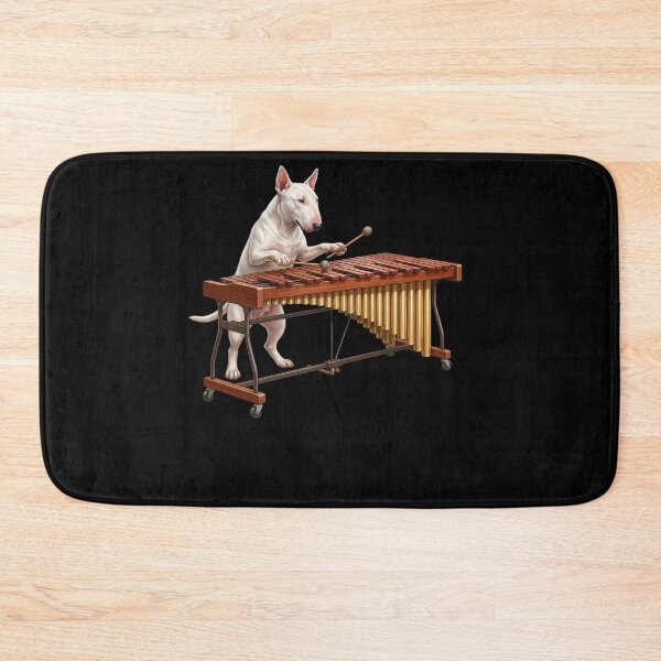 Item preview, Bull Terrier Playing Marimba Player Marimbist Dog Lover designed and sold by TerryConnells.