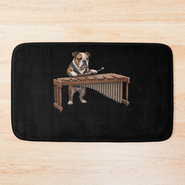 Item preview, Bulldog Playing Marimba Player Marimbist Dog Lover designed and sold by TerryConnells.