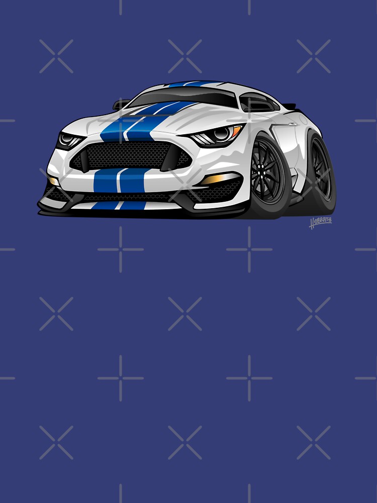 Modern American Muscle Car Cartoon by hobrath