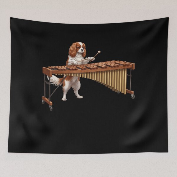 Item preview, Cavalier King Charles Spaniel Playing Marimba Player Marimbist Dog Lover designed and sold by TerryConnells.