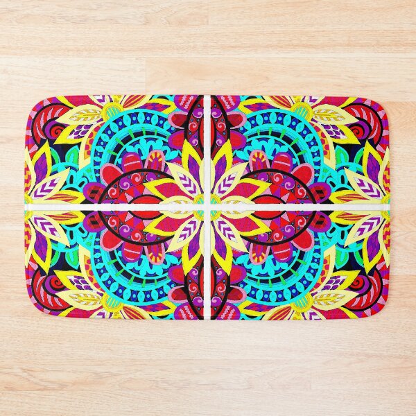 Item preview, flower quilt designed and sold by ViaARTfactory.