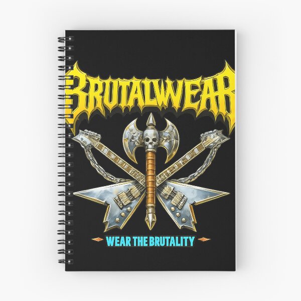 Item preview, Brutal Wear Medieval Art Logo Skull Guitar Wear The Brutality Slogan designed and sold by waherdmattst.