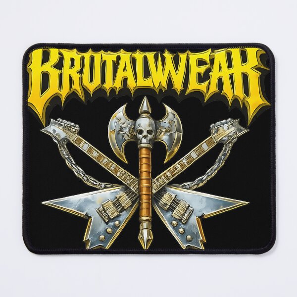 Item preview, Brutal Wear Medieval Art Logo Skull Guitar Wear The Brutality Slogan designed and sold by waherdmattst.