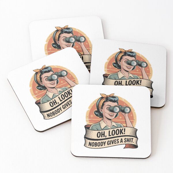 Item preview, Oh Look Nobody Gives a Sh*t – Funny Retro Sarcastic Vintage Style Design designed and sold by PrintMastery.