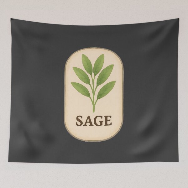 Item preview, Vintage Botanical Herb and Spice Prints: Sage designed and sold by PinUpPizzazz.