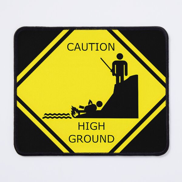 Item preview, Caution High Ground Design designed and sold by poukamkitamg.