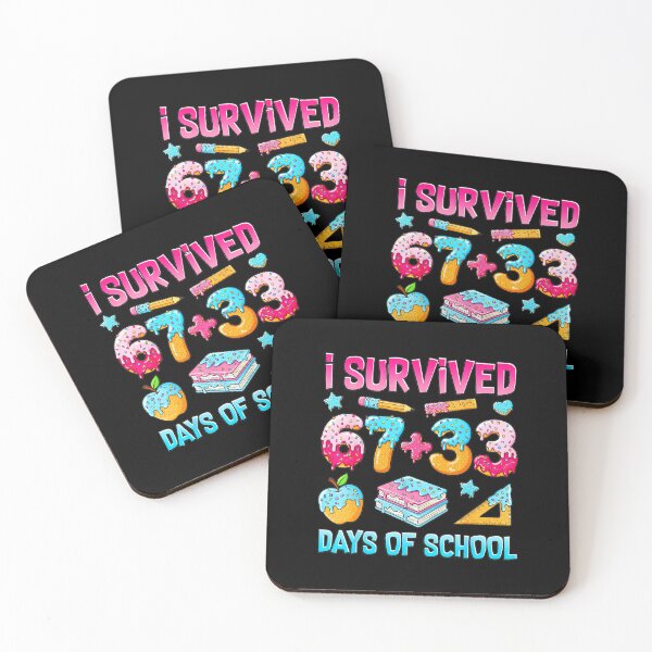 Item preview, I Survived 67 + 33 Days Of School Funny Math Meme Sweet Donut Style designed and sold by gladysenglish.