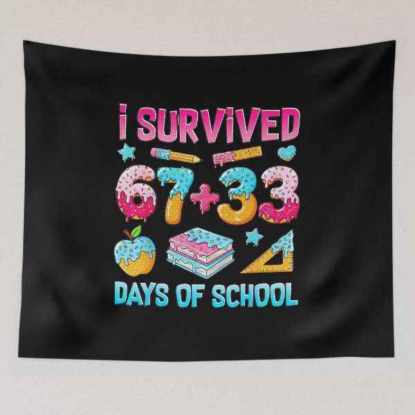 Item preview, I Survived 67 + 33 Days Of School Funny Math Meme Sweet Donut Style designed and sold by gladysenglish.