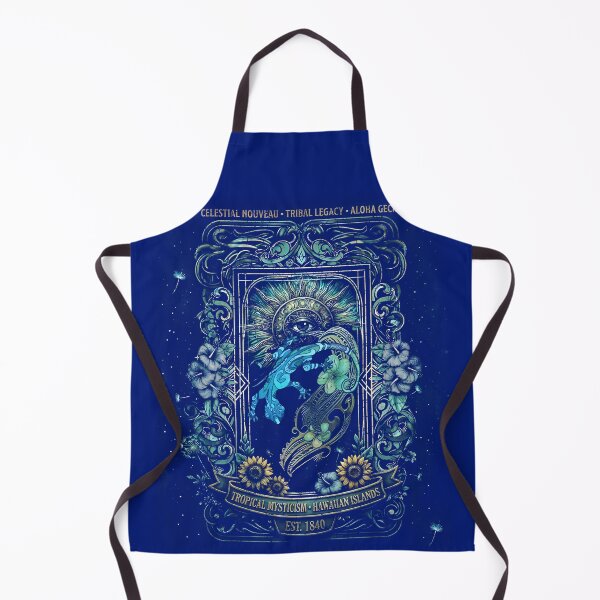 Item preview, Vintage Hawaiian Legacy Gecko – Distressed Celestial Nouveau Tiki designed and sold by sunnthreads.