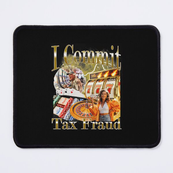 Item preview, I Commit Tax Fraud Funny Meme Edgy humor Collage designed and sold by tadmercado.