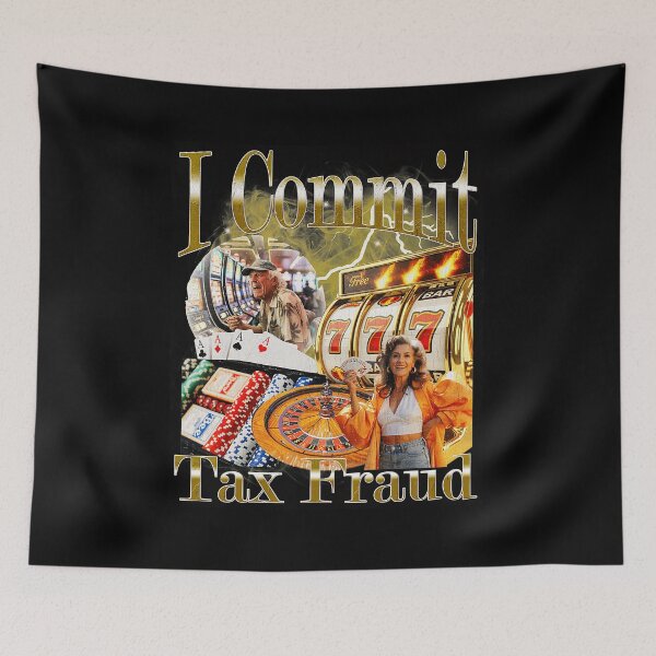 Item preview, I Commit Tax Fraud Funny Meme Edgy humor Collage designed and sold by tadmercado.