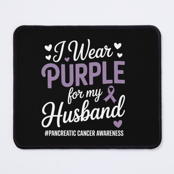 Item preview, I Wear Purple for Husband Pancreatic Cancer Awareness Family designed and sold by HellD3vil-Art.