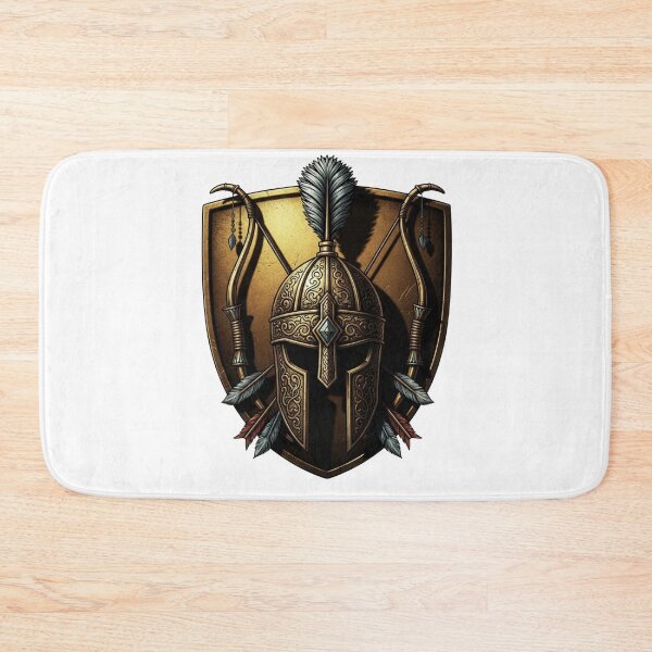 Item preview, Medieval Warrior Crest Knight Emblem designed and sold by Dzblack.