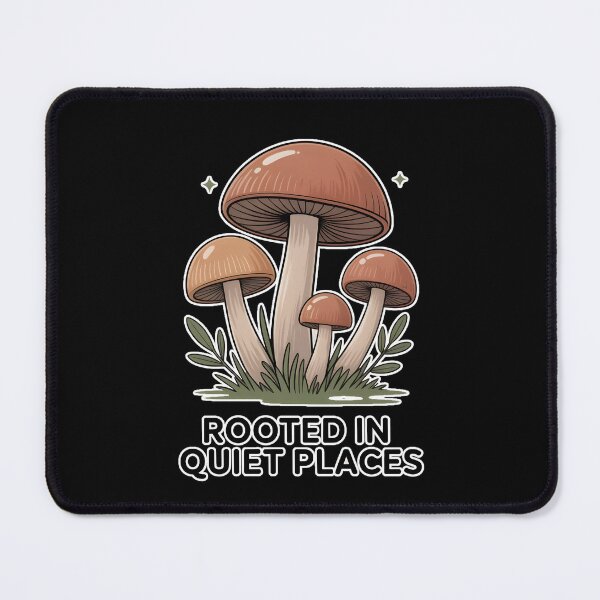Item preview, Rooted In Quiet Places – Whimsical Mushroom Forest Aesthetic Shirt designed and sold by ImaginedSpace7.
