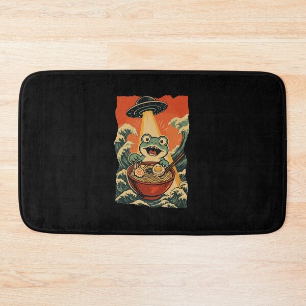 Item preview, Frog Ramen UFO Funny Weird Cartoon  designed and sold by JEFDodsonArt.
