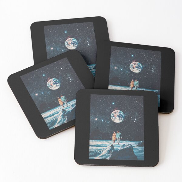 Item preview, Retro Sci Fi Astronauts Cosmic Farewell designed and sold by rxwnubpjarb76.