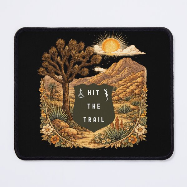 Item preview, Hit The Trail Hiking Mojave Desert Joshua Tree  designed and sold by MojaveTradePost.