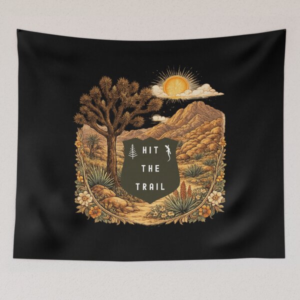 Item preview, Hit The Trail Hiking Mojave Desert Joshua Tree  designed and sold by MojaveTradePost.