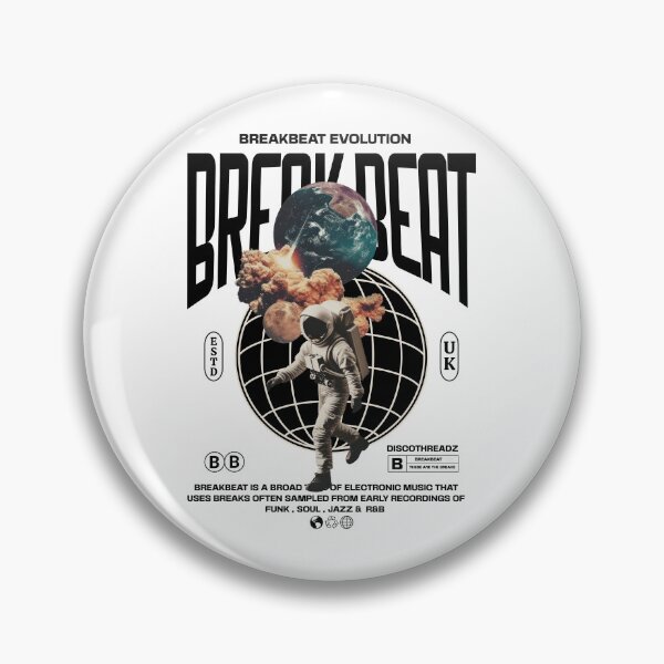 Item preview, BREAKBEAT  - Breaks World Astronaut (Black) designed and sold by Discothreadz.