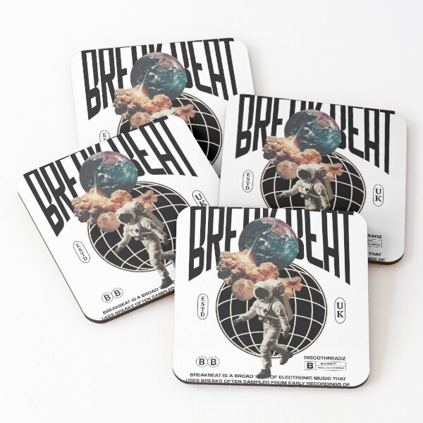 Item preview, BREAKBEAT  - Breaks World Astronaut (Black) designed and sold by Discothreadz.