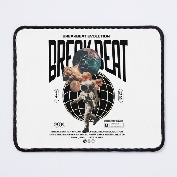 Item preview, BREAKBEAT - Breaks World Astronaut (Black) designed and sold by Discothreadz.