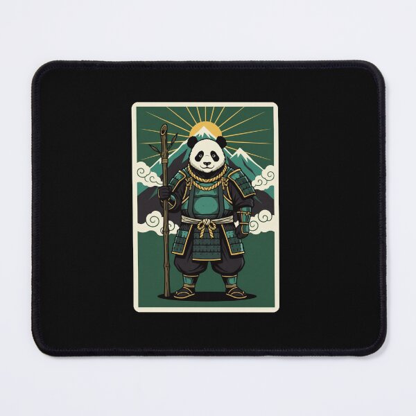 Item preview, Samurai Panda Warrior Japanese Style Mountain Sunset designed and sold by JordynLadukeg65.
