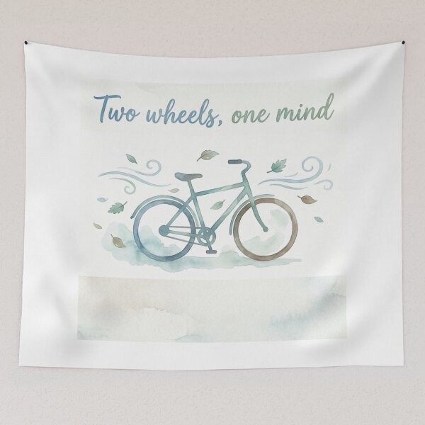 Item preview, Cycling Breeze Graphic | Two Wheels, One Mind designed and sold by Polariszero.