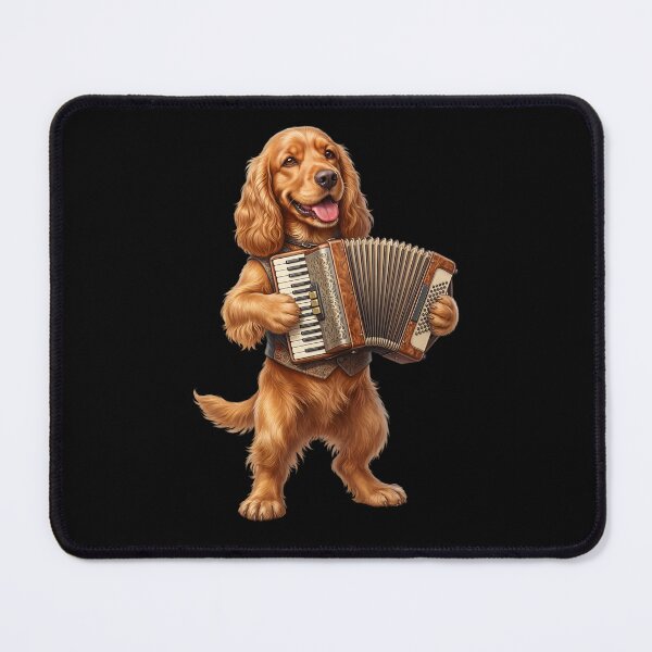 Item preview, Cocker Spaniel Playing Accordion Player Accordionist Dog Lover designed and sold by DoodleTortle.
