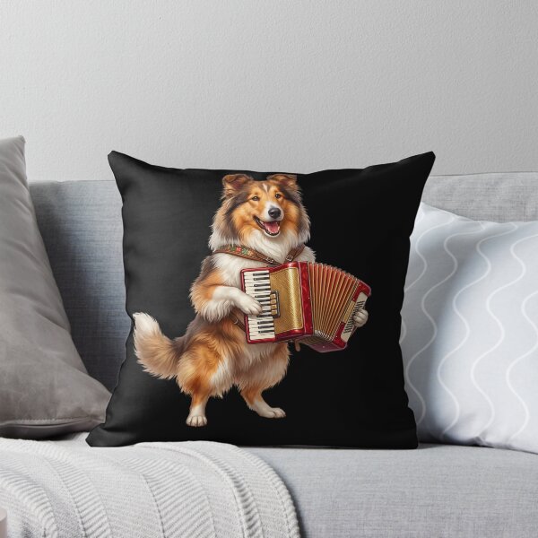 Item preview, Collie Playing Accordion Player Accordionist Dog Lover designed and sold by DoodleTortle.